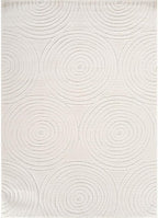Beverly Rug Micro Loop Area Rug Light Gray 8x10 Geometric Modern Luxury Circular Durable Soft Indoor Rugs for Living Dining Room Office Stain Resistant Non Shedding Casual Indoor Carpet 8 x 10