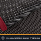 PURRUGS Dirt Trapping Door Mat 24" x 35.5", Non-Slip Machine Washable Entry Rug, Shoe Scraper, Dog Doormat, Super Absorbent Welcome Mat for Front & Back Door, Muddy Shoes & Paws, Burgundy Red