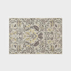 EVERGRACE Area Rugs for Living Room 4x6, Boho Floral Faux Wool Indoor Outdoor Rugs, Washable Rugs for Bedroom Entryway Dining Room Hallyway, Low Pile Floor Mat Carpet for Home Decor, Gray