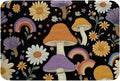 Erosebridal Trippy Mushroom Bathroom Mat Groovy Floral Microfiber Bath Rug Cute Rainbow 3D Entryway Door Mat 16x24 Two Groovy Party Boho Hippie Mushroom Bath Mat Retro Party Decorations Bath Rugs