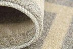 Unique Loom Athens Collection Classic Geometric Modern Border Design Area Rug (3' 3 x 5' 3 Rectangular, Gray/ Beige)