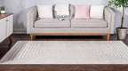 Unique Loom Sabrina Soto Outdoor Collection Geometric, Modern, Vibrant, Carved Area Rug (4' 0 x 6' 0 Rectangular, Beige)