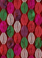 Bohemian Pop Art Striped Balloon Pattern Rug for Living Room Bedroom Nursery Room Dining Room Home Office Study Room Vibrant Red and Green Kitchen Hallway Indoor Washable Area Carpet 10x12