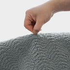 Faux Cashmere Area Rug - 5x7 Modern Low Pile Non-Slip Carpet for Living Room Bedroom, Gray