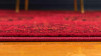 Unique Loom Tekke Collection Over-Dyed Saturated Traditional Torkaman Area Rug (6' 0 x 9' 0 Rectangular, Red/Black)