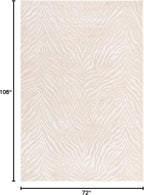 Unique Loom Finsbury Collection Area Rug - Meghan (6' x 9' Rectangle, Ivory Beige)