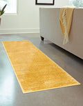 Unique Loom Finsbury Collection Area Rug - Kate (2' x 8' Runner, Yellow)