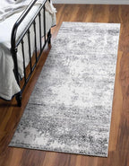 Keen Home Design Area Runner Rugs - 2x12 Non-Shedding, Abstract Runner for Kitchen, Living Room, Bedroom, Dining Room, Entryway - Size: 2'8" x 11'11", Abstract Cream/Grey