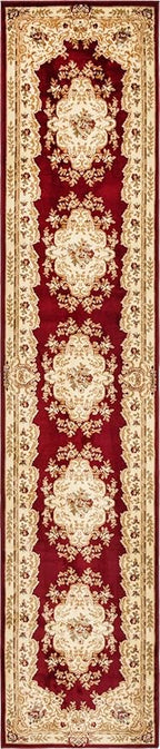 Rugs.com Chateau Collection Rug - 13 Ft Runner Red Medium Pile Rug