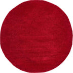 Unique Loom Solo Collection Area Rug - Calabasas (7' 10" Round, Red)