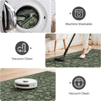 LIVEBOX Washable Area Rug 5x7 - Large Green Boho Living Room Rug Vintage Rugs for Bedroom, Lightweight Retro Carpet Floral Accent Rugs for Dining Room High Traffic Area