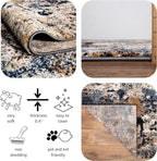 Keen Home Design Area Rugs - 12x15 Non-Shedding, Abstract Rugs for Kitchen, Living Room, Bedroom, Dining Room, Entryway - Size: 12' x 15', Multi