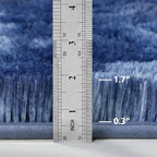 Shag Area Rug, 4 X 6 Plush Fuzzy Rugs for Living Room, Ultra Soft Fluffy Furry Rug for Bedroom, Indoor Carpet Nursery Rugs for Kids Room Home Decor, Tie-Dyed Navy Blue