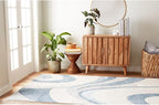 Home Dynamix Tribeca Slade Modern Area Rug, Abstract Blue 6'7"x9'10"