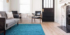 Unique Loom Solid Shag Collection Area Rug (9' x 12' 2" Rectangle, Turquoise)
