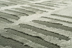 Revival Rugs Shell 9'2"x12'2" Washable Area Rug for Living Room Bedroom - 100% Recycled Oeko-TEX Certified, Medium Pile, Green