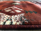 YHSF South West Native American Area Rug C318 - Easy Clean, Thick, Soft, Durable Native Tribal American Indian Inspired Rug for Bedroom/Living Room and more - Rust, 2 Feet 4 Inches x 10 Feet 11 Inches