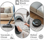 jinchan Kalen Area Rug 4x6 Washable Bedroom Rug Vintage Indoor Thin Floor Cover Retro Accent Mat Distressed Gray Floral Country Boho Non Slip Carpet for Living Room Kitchen Dining Room Office Grey