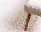 Unique Loom Davos Shag Collection Area Rug - Solid (6' 1" x 9' Rectangle, White/ Ivory)