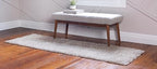 Unique Loom Davos Shag Collection Area Rug - Solid (2' 7" x 16' 5" Runner, Linen)