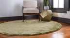 Unique Loom Solo Collection Area Rug - Calabasas (6' 1" Round, Light Green)