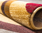 Unique Loom Barista Collection Area Rug - Kona (5' 3" x 8' Rectangle, Beige/ Black)