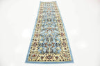 Unique Loom Sialk Hill Collection Area Rug - Washington (2' 7" x 10' Runner Light Blue/Navy Blue)