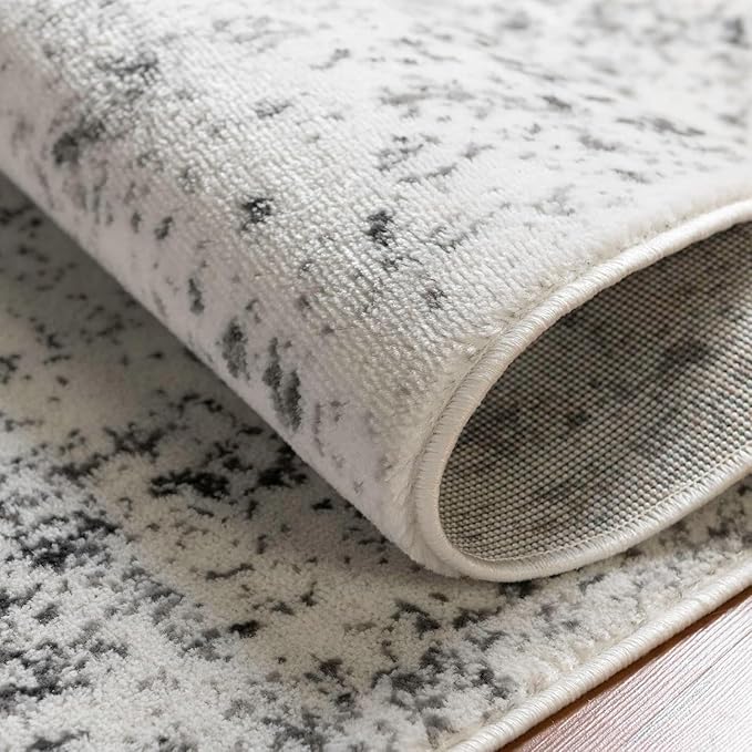 Country Earth Tone Brown Minimalist Distressed Home Office Rugs 8x10 for Living Room Bedroom Diningrooom Machine Washable Soft Thick Area Rug Nursery Dorm Kitchen Oval Geometric Bordered Large Carpet