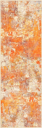 Lahome Modern Abstract Runner Rug - 2x6 Hallway Runner Rugs Long Bathroom Runner Washable Carpet Runner, Contemporary Soft Non Skid Indoor Floor Runners for Kitchen Laundry Room, Yellow/Gold/Cream