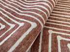 GLN Rugs Contemporary Collection - Machine Washable Area Rug, Contemporary Washable, Non Slip, Low Pile Chenille Rug, Living Room, Bedroom, Kitchen Rug (2' x 3' Beige Orange)