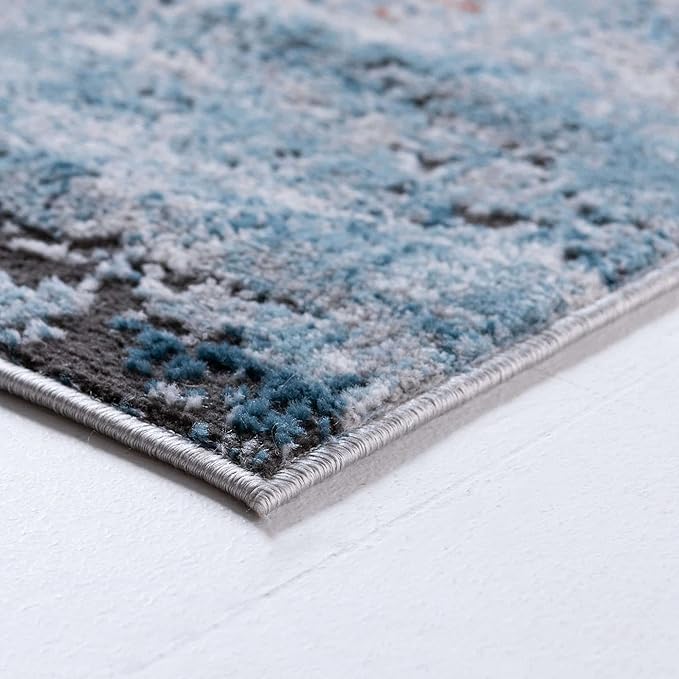 Rugs.com Leipzig Collection Area Rug – 8X10 Multi Low-Pile Rug Perfect for Living Rooms, Large Dining Rooms, Open Floorplans