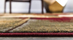 Unique Loom Barista Collection Area Rug - Timor (2' 2" x 6' 1" Runner, Multi/ Red)