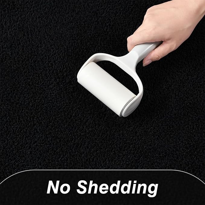 Large Area Rugs for Living Room Bedroom, 5 x 8 Ft Non-Slip Modern Area Rug, Soft Thickened Memory Foam Rug, Comfy Minimalist Indoor Carpet for Boys Girls Room Nursery Dorm Home Decor, Black