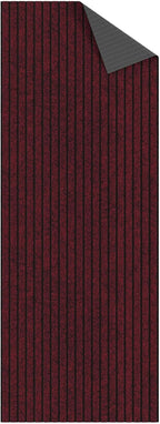 Ottomanson 2'7" x 8' Hallway Runner with Scraper Pile Extra Durable Non-Slip Rug Mat for Indoor & Outdoor Use - Ideal for Kitchen, Entryway, Patio & Garage - High-Traffic Carpet, Red