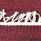 Rugsotic Carpets Hand Woven Flat Weave Kilim Wool 6'x9' Area Rug Solid Dark Red D00111