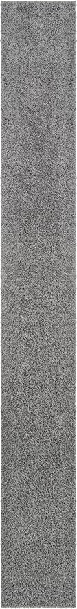 Unique Loom Davos Shag Collection Area Rug - Solid (2' 7" x 20' Runner, Sterling)