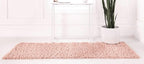 Unique Loom Davos Shag Collection Area Rug - Solid (2' 7" x 13' 1" Runner, Dusty Rose)