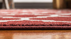Rugs.com Lattice Collection Rug – 3' x 5' Dark Terracotta Medium Rug Perfect for Entryways, Kitchens, Breakfast Nooks, Accent Pieces