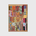 Vintage Boho Area Rugs Multicolor Ethnic Style Geometric Splicing Carpets Bedroom Living Room Kitchen Floor Mats Indoor Outdoor Non-Shedding Runner Rug Home Décor Carpet 4' X 6.5'