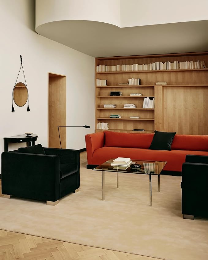 Hand-Tufted Wool Square Area Rug – Soft Premium Wool Carpet for Living Room, Bedroom & Home Décor – 8X8 ft| Butter – Durable, Non-Slip Backing, Handcrafted Rug