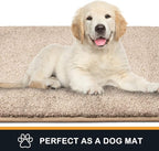 PURRUGS Dirt Trapping Door Mat 24" x 59", Non-Slip Machine Washable Entry Rug, Shoe Scraper, Dog Doormat, Super Absorbent Welcome Mat for Front & Back Door, Muddy Shoes & Paws, Taupe