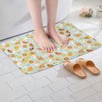 Erosebridal Hippie Mushroom Bath Rugs Kids Cute Groovy Floral Bathroom Mats Boho Retro 70s Theme Decor Bath Carpets 20x32 Bohemian Kawaii Floor Mats Girls Flower Bathroom Rugs