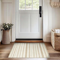 jinchan Boho 2x3 Rugs for Entryway - Moroccan Machine Washable Doormat Soft Bohemian Small Throw Rug Non-Slip Carpet for Entrance Kitchen Laundry Room Bedroom (2‘x3', Beige)