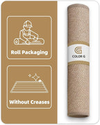 Color&Geometry Large Front Door Mat Indoor Entrance, 36"X56" Indoor Mats for Entryway Non Slip Rubber Backed, Dirt Trapper Double Door Mat Washable, Dark Khaki (Rolled-up NO Creases)