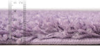 Unique Loom Solid Shag Collection Area Rug (8' x 11' Rectangle, Lilac)