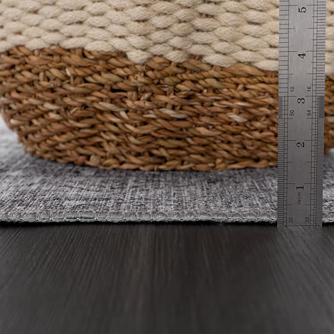 Bloom Rugs Washable 10 ft Runner - Ivory/Silver Gray Traditional Runner for Entryway, Hallway, Bathroom, and Kitchen - Exact Size: 2.5' x 10'