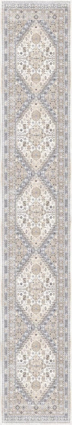 zesthome Washable Runner Rug 2.5x16 - Stain Resistant Entryway Rug,Ultra-Thin Kitchen Rugs, Anti Slip Backing Runner Rugs for Entrance Laundry Room Indoor Hallway (Beige,2.5'x16')
