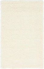 Unique Loom Solid Shag Collection Area Rug (3' 3" x 5' 3" Rectangle, Snow White)