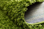 Unique Loom Solid Shag Collection Area Rug (3' 3" x 5' 3" Rectangle, Grass Green)