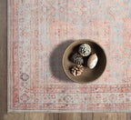 GLN Rugs Traditional Collection - Machine Washable Area Rug, Traditional Washable, Non Slip, Low Pile Chenille Rug, Living Room, Bedroom, Kitchen Rug (2'6" x 10' Terra/Multicolor 1153)